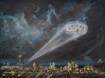 SA Signal - Joao Quiroz - 40" x 30" - Acrylic on Canvas